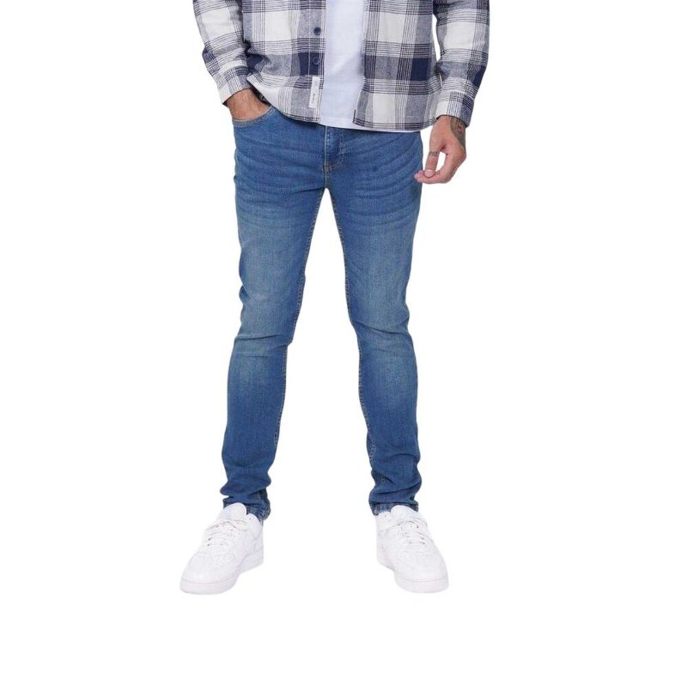 Firetrap Mens Denim Skinny Jeans / Mid Blue